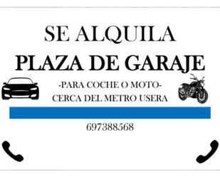 Garatge de lloguer a Moscardó Aparcament de Garatge de lloguer en Madrid Capital
