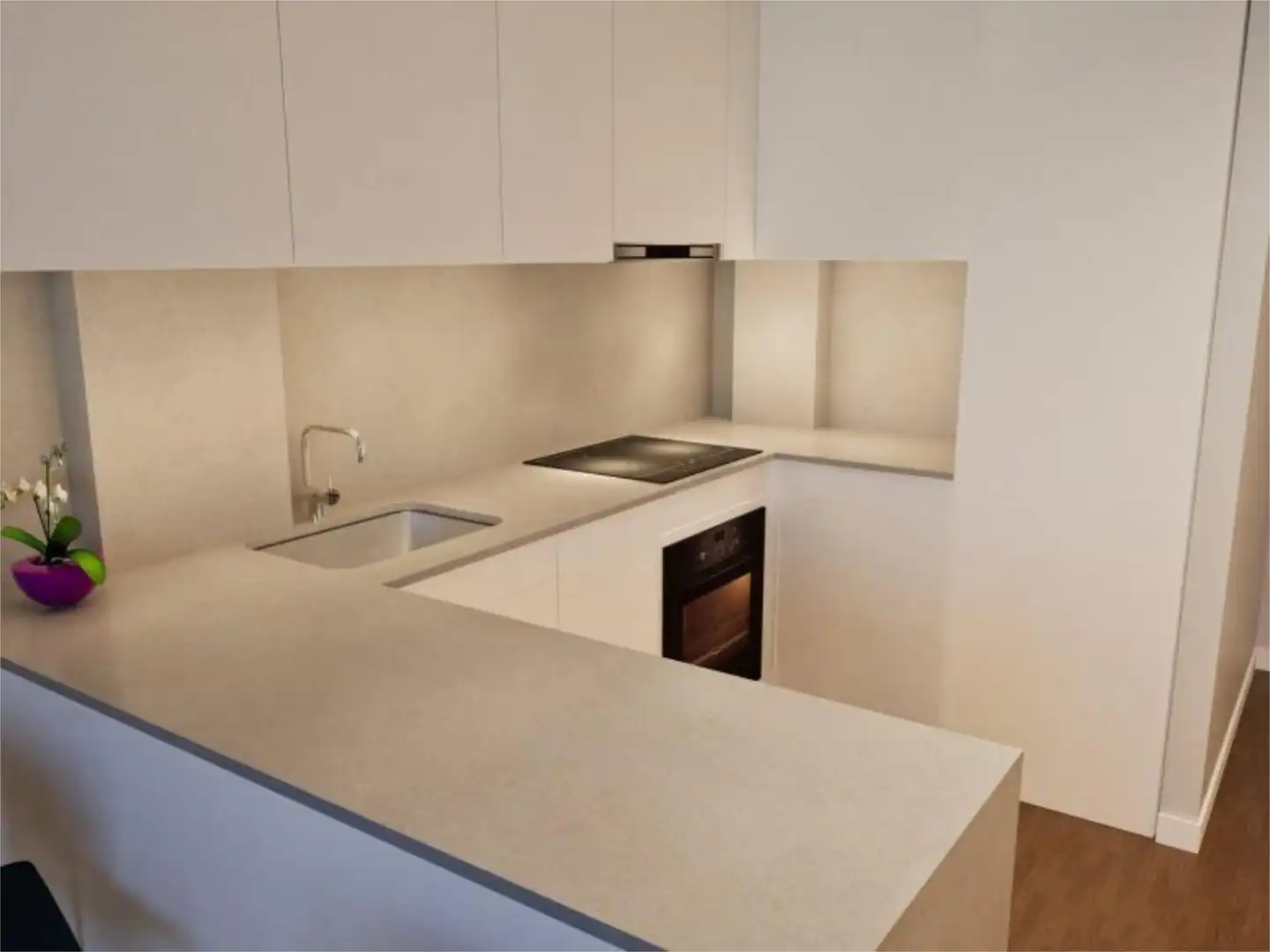 Flat for sale in Calle María Rosa Alonso, 39, La Cuesta -Finca España Kitchen of Flat for sale in San Cristóbal de la Laguna with Private garden, Parquet flooring and Terrace