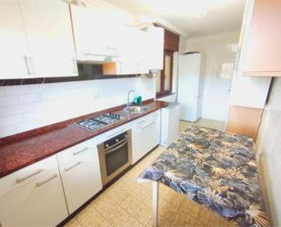 Kitchen of Flat to rent in Hazas de Cesto  with Private garden, Terrace and Furnished