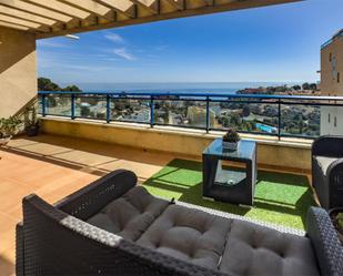 Terrace of Flat for sale in Calpe / Calp  with Air Conditioner, Terrace and Swimming Pool