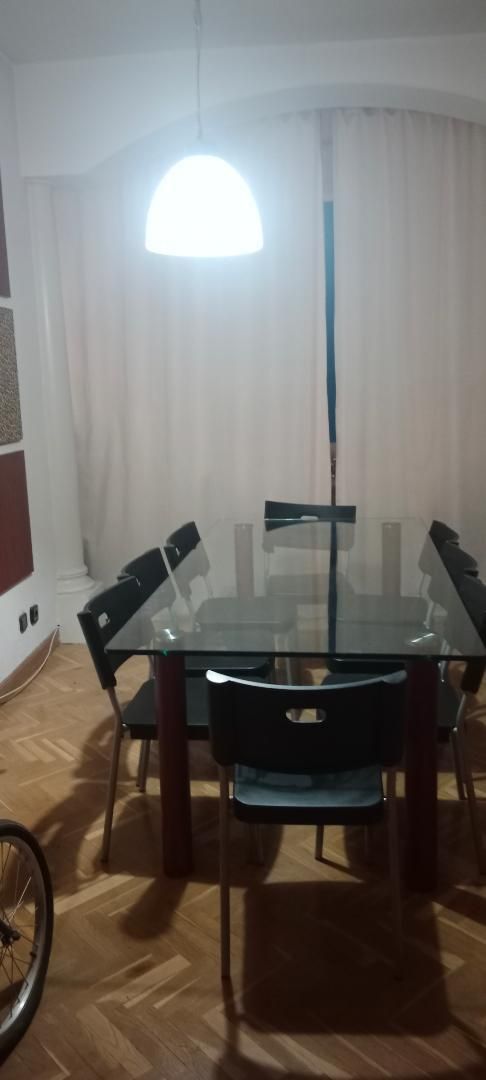Dining room of Flat for sale in  Madrid Capital  with Air Conditioner, Heating and Private garden