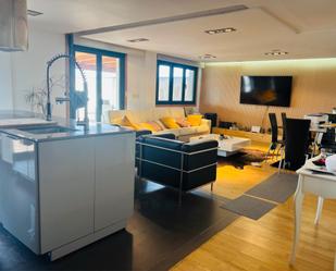 Living room of Flat for sale in Arzúa  with Heating, Parquet flooring and Terrace