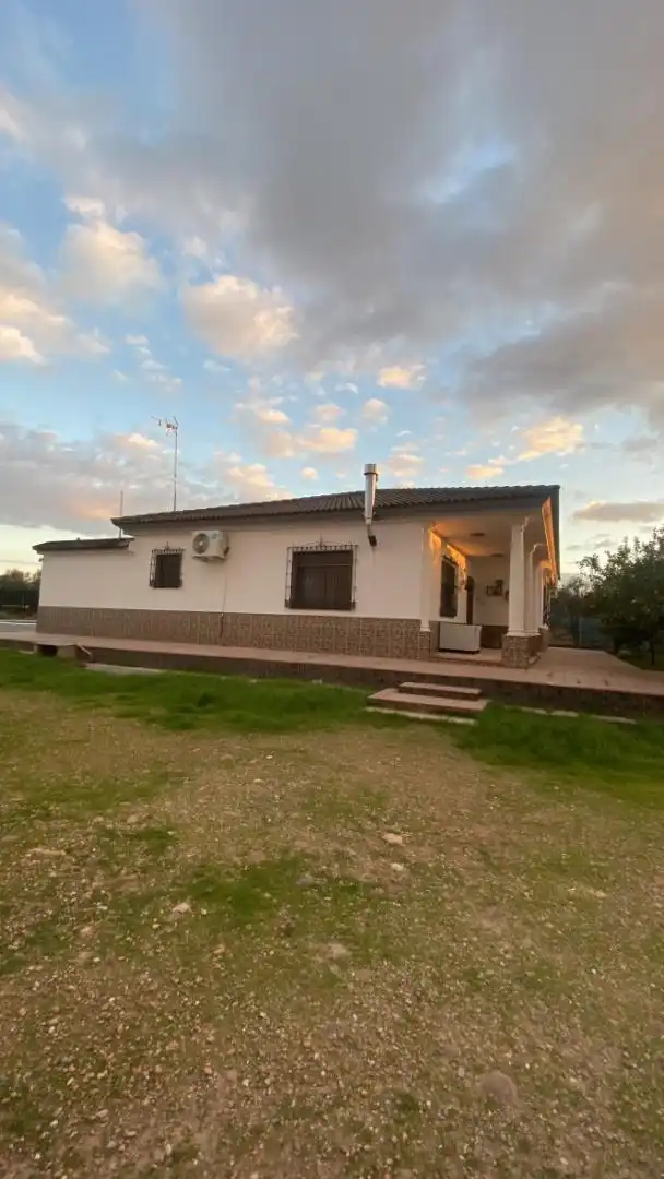 Vista exterior de Casa o chalet en venta en La Carlota con Aire acondicionado y Piscina