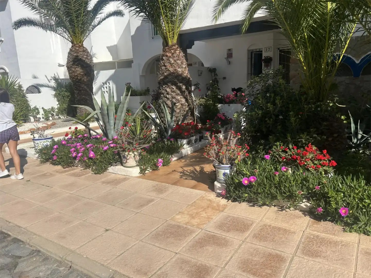 Piso de alquiler en Calle Diagonal, El Sabinar – Urbanizaciones – Las Marinas – Playa Serena Jardín de Piso de alquiler en Roquetas de Mar con Aire acondicionado, Calefacción y Jardín privado
