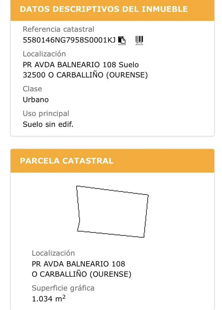 Exterior view of Constructible Land for sale in O Carballiño  