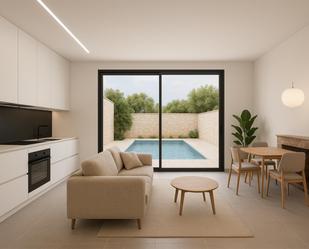 Living room of Single-family semi-detached for sale in Ses Salines  with Air Conditioner, Terrace and Swimming Pool