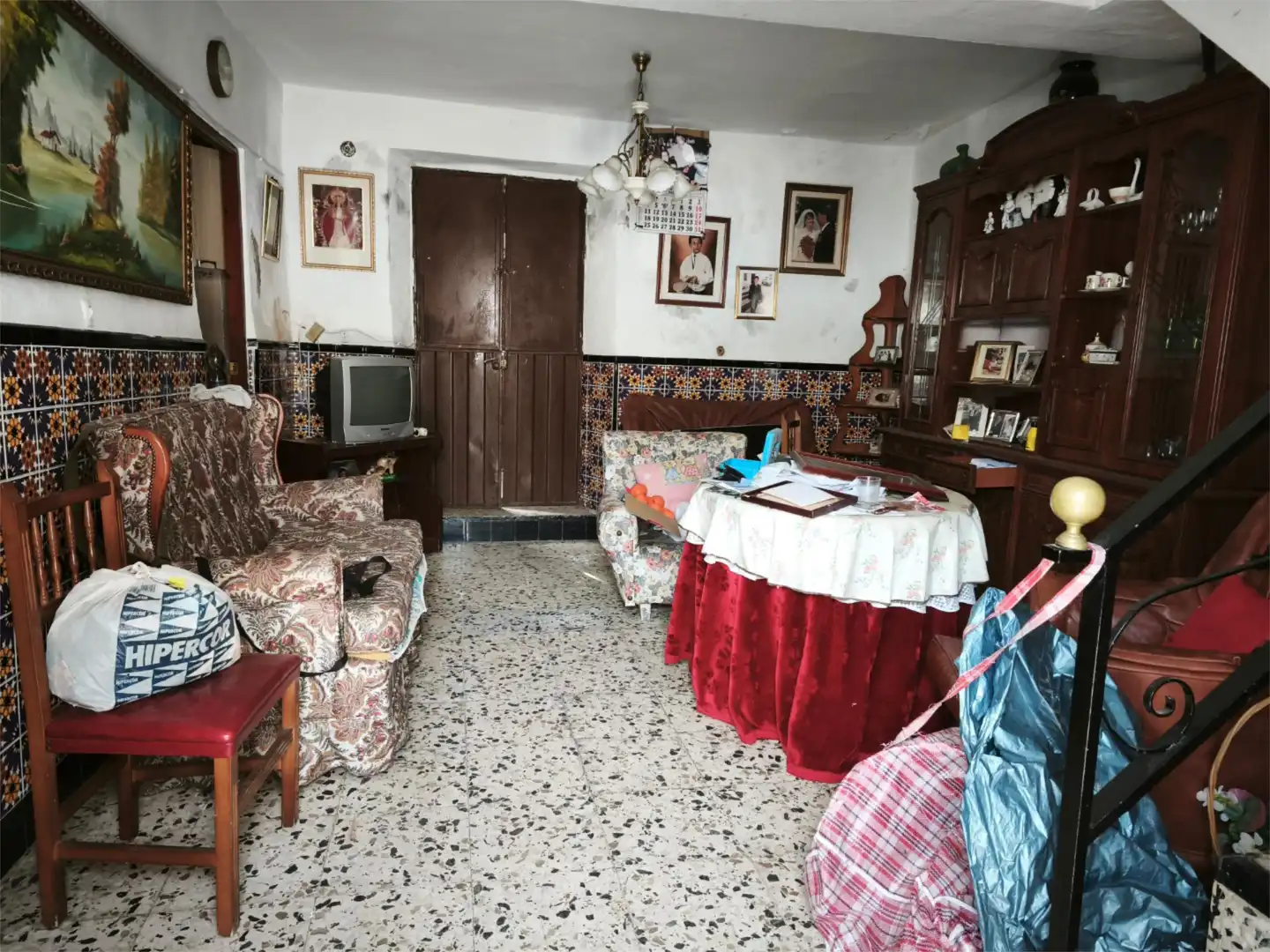 Casa adosada en venta en HA-3127, 78, Zufre Sala de estar de Casa adosada en venta en Zufre con Jardín privado, Terraza y Trastero