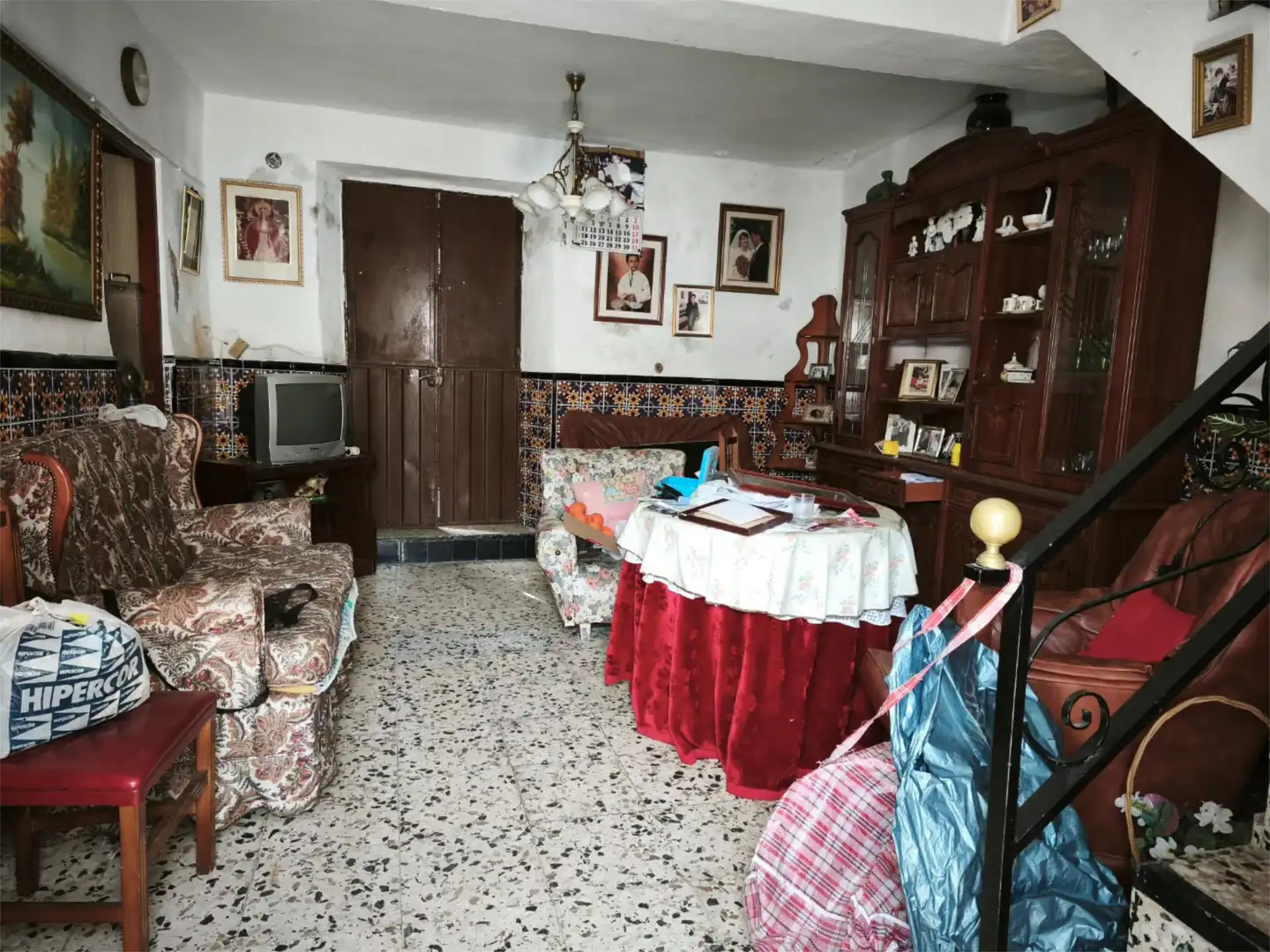 Casa adosada en venta en HA-3127, 78, Zufre Sala de estar de Casa adosada en venta en Zufre con Jardín privado, Terraza y Trastero
