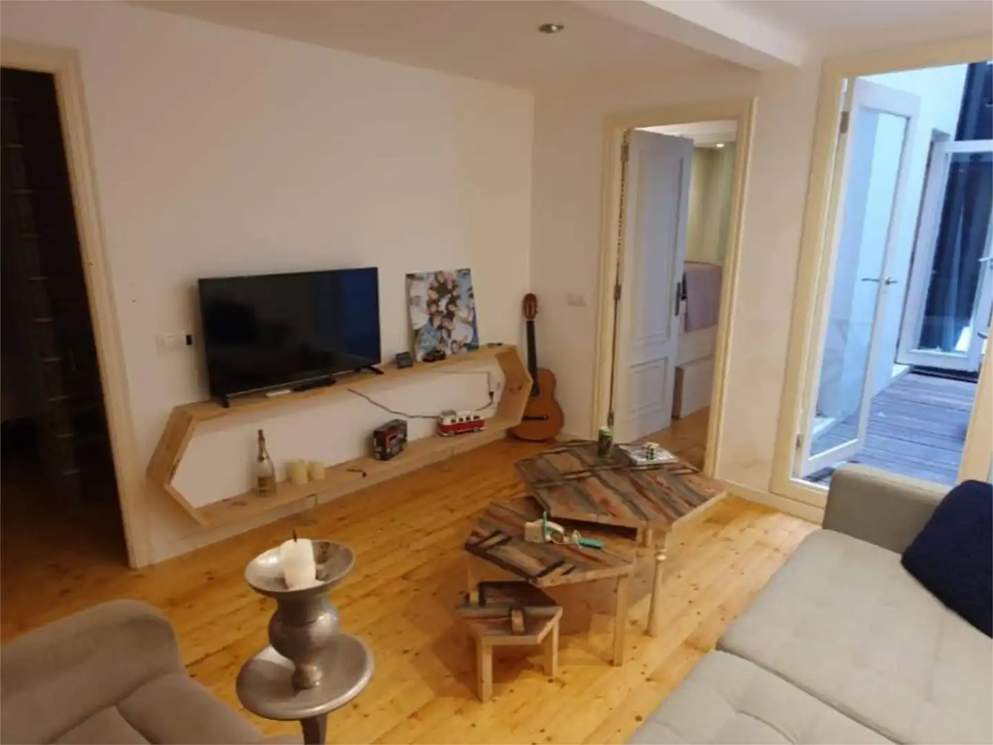Habitació a Carrer de la Blanqueria, 11, Sant Pere, Sta. Caterina i la Ribera Sala d'estar de Apartament per a compartir en Barcelona amb Aire condicionat, Calefacció i Moblat