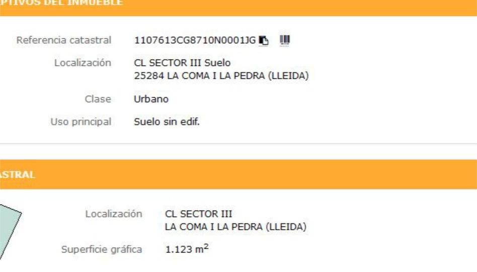 Bebaubares Gelände zum Verkauf in Calle N, 27, La Coma i la Pedra, Lleida - Bild 1 Foto 1 von Bebaubares Gelände zum Verkauf in Calle N, 27, La Coma i la Pedra, Lleida