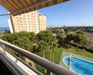 Bedroom of Flat for sale in El Campello  with Air Conditioner, Private garden and Parquet flooring
