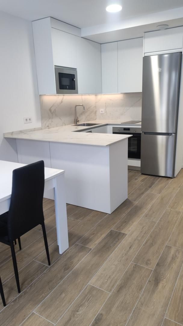 Kitchen of Flat to rent in  Madrid Capital  with Air Conditioner, Heating and Terrace