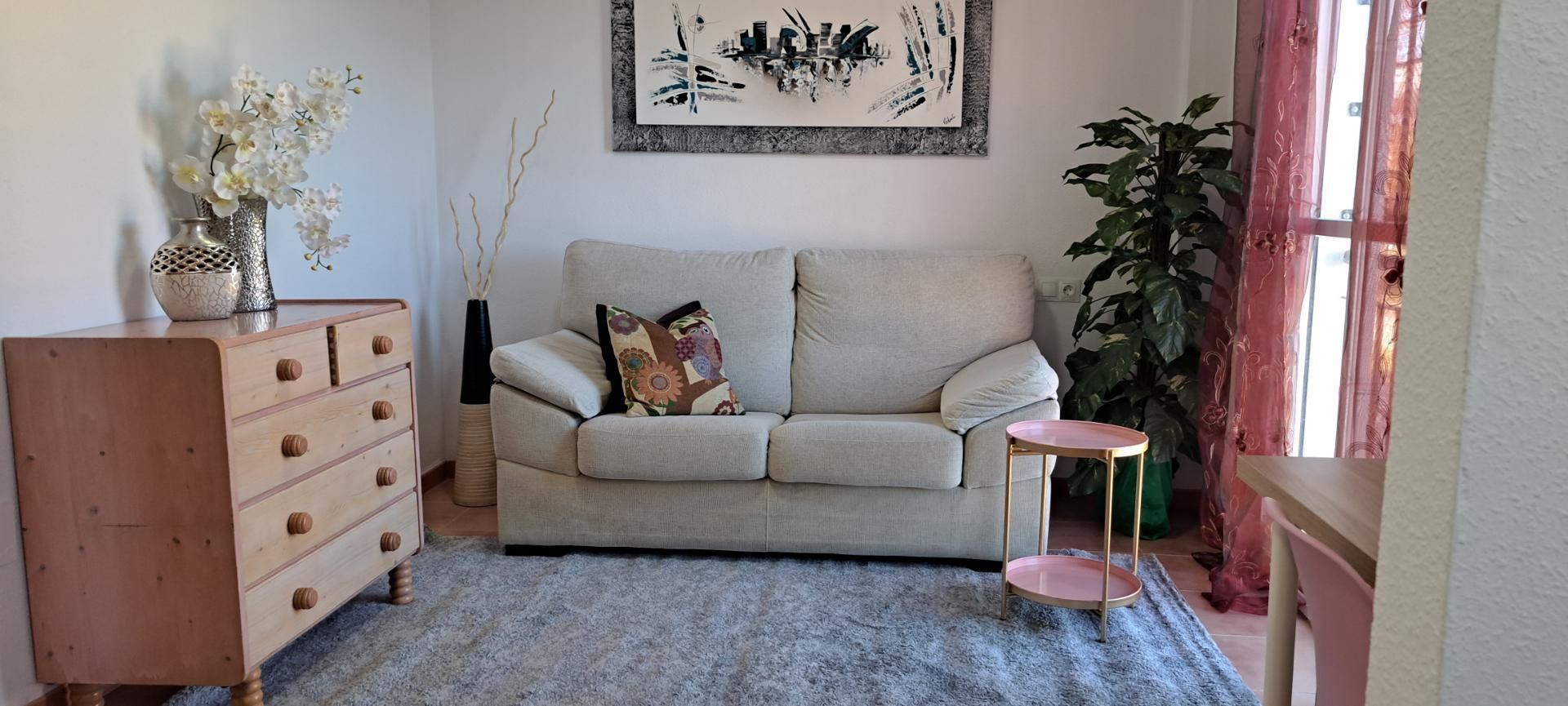 Living room of Flat to share in Alhaurín de la Torre  with Swimming Pool, Furnished and Washing machine