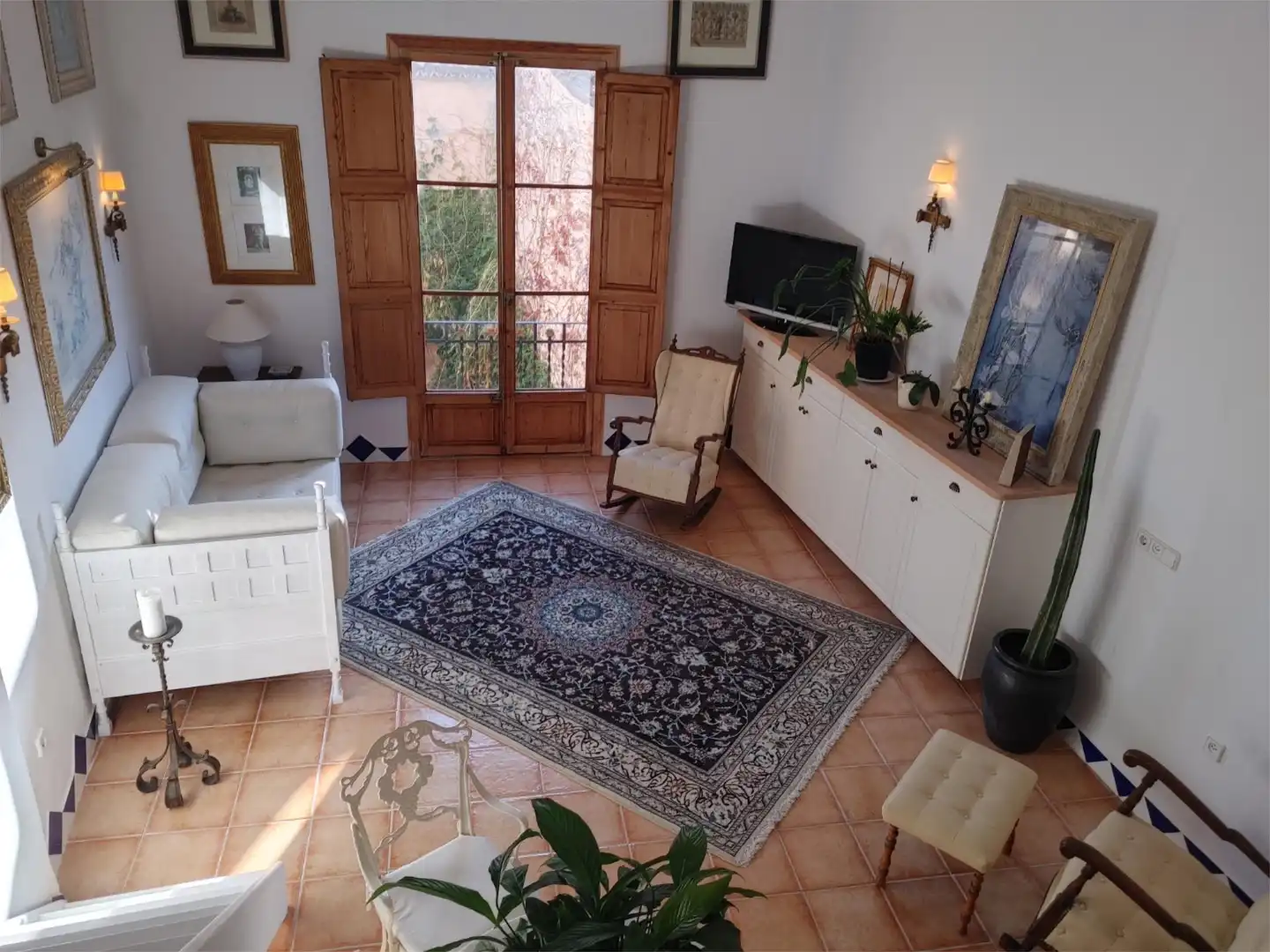 Wohnzimmer von Wohnung zur Miete in  Palma de Mallorca mit Terrasse, Möbliert und Waschmaschine