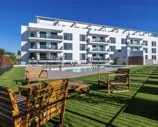 Exterior view of Flat for sale in Tomares  with Air Conditioner, Terrace and Swimming Pool