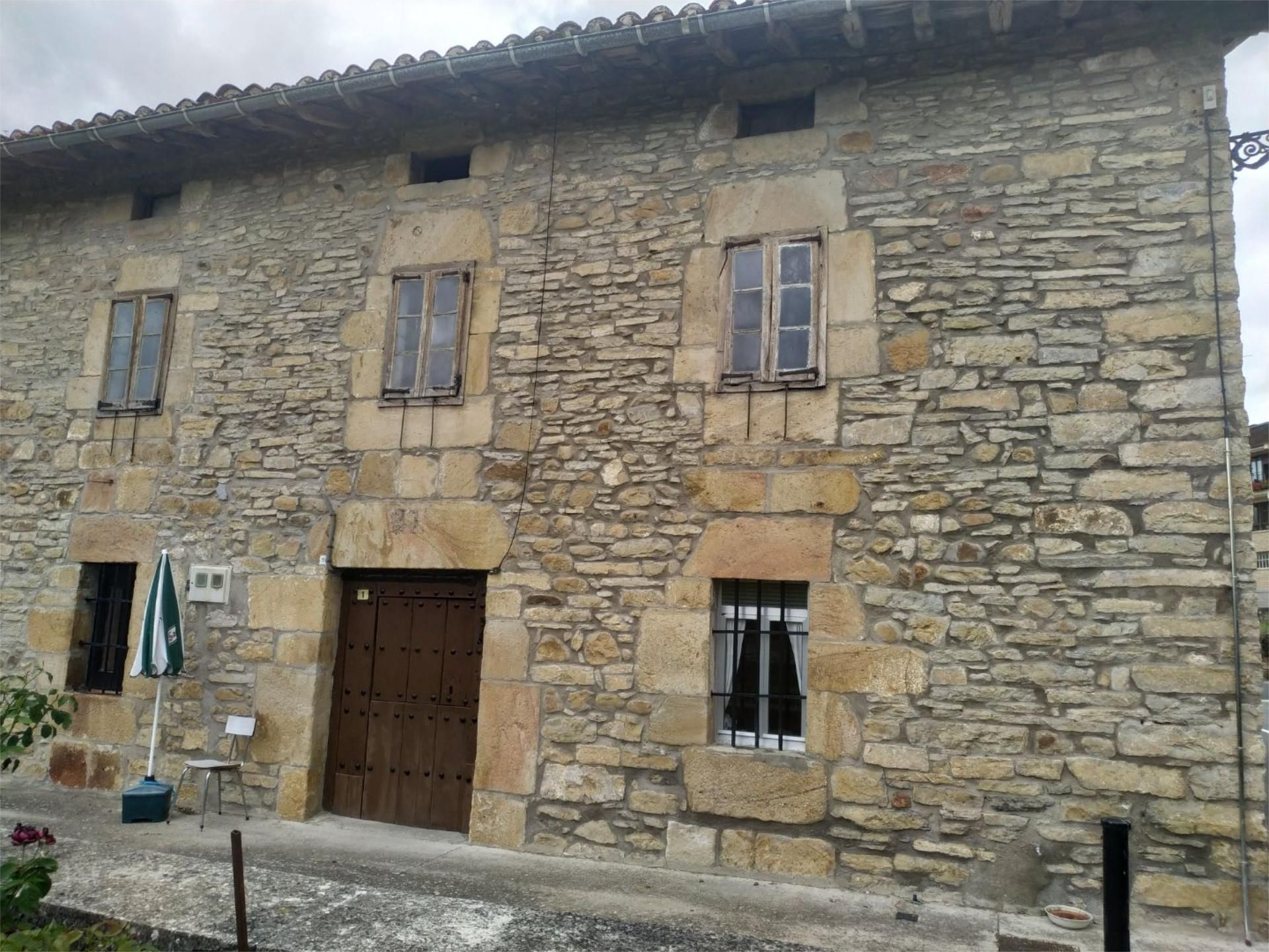 Exterior view of Flat for sale in San Millán / Donemiliaga  with Heating, Private garden and Storage room