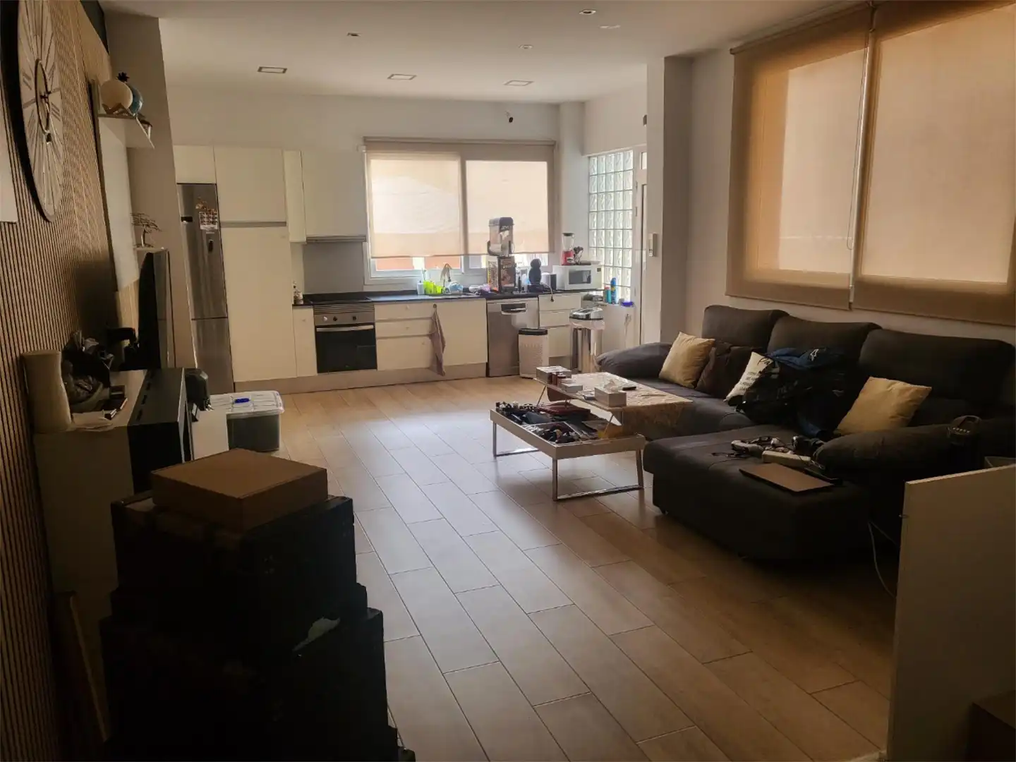 Wohnzimmer von Einfamilien-Reihenhaus zum Verkauf in Montcada i Reixac mit Terrasse
