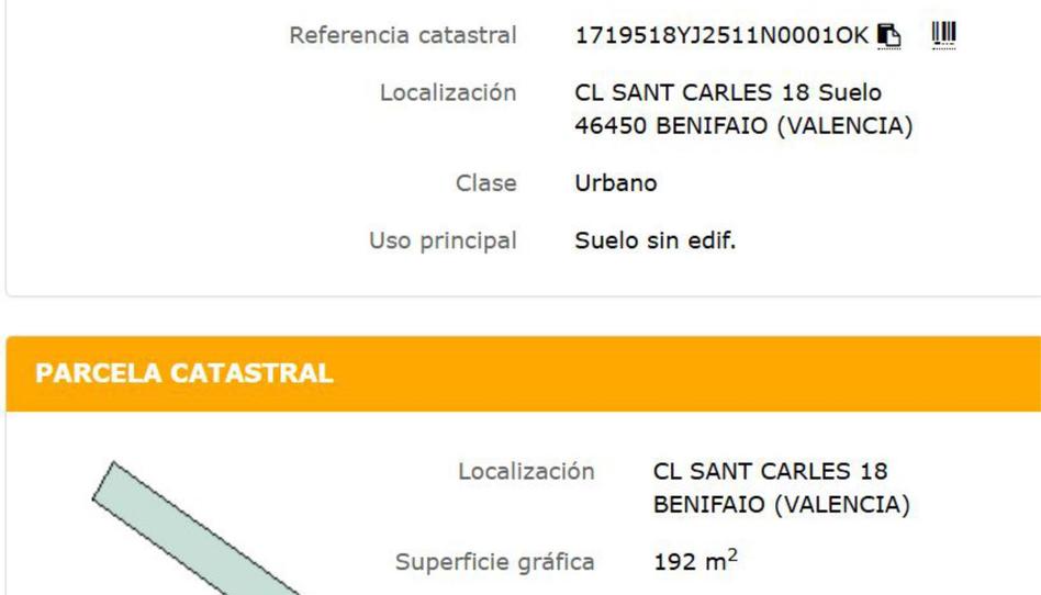 Photo 1 of Constructible Land for sale in Calle de San Carlos, 18, Benifaió, Valencia