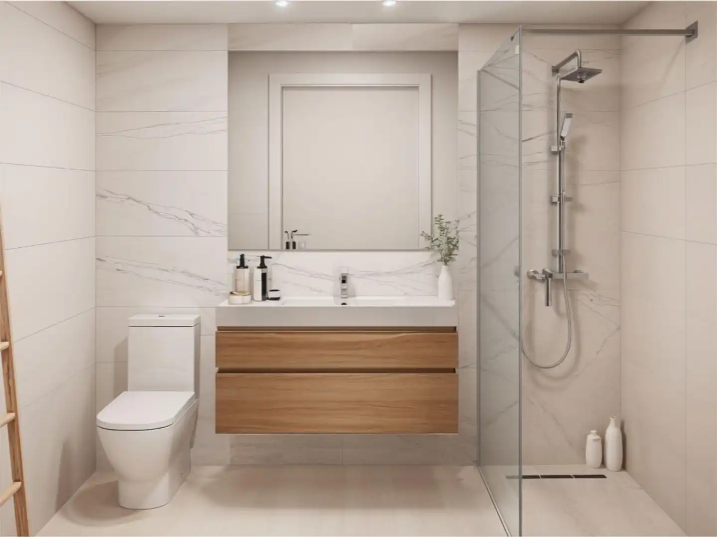 Bathroom of Flat for sale in Ibi  with Heating, Private garden and Parquet flooring