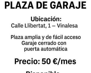 Aparcament de Garatge de lloguer en Vinalesa