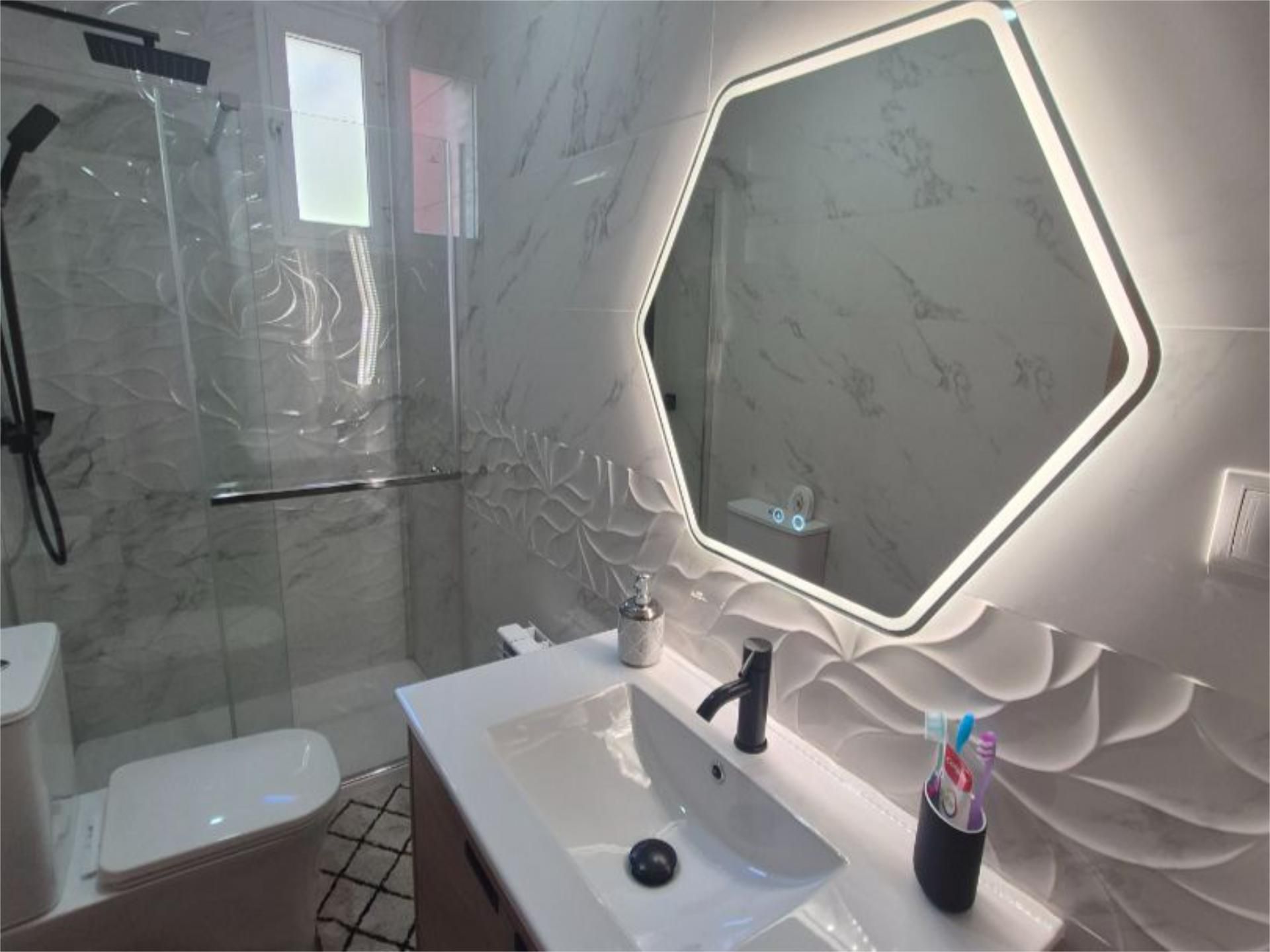 Bathroom of Flat for sale in Mieres (Asturias)  with Heating, Parquet flooring and Storage room