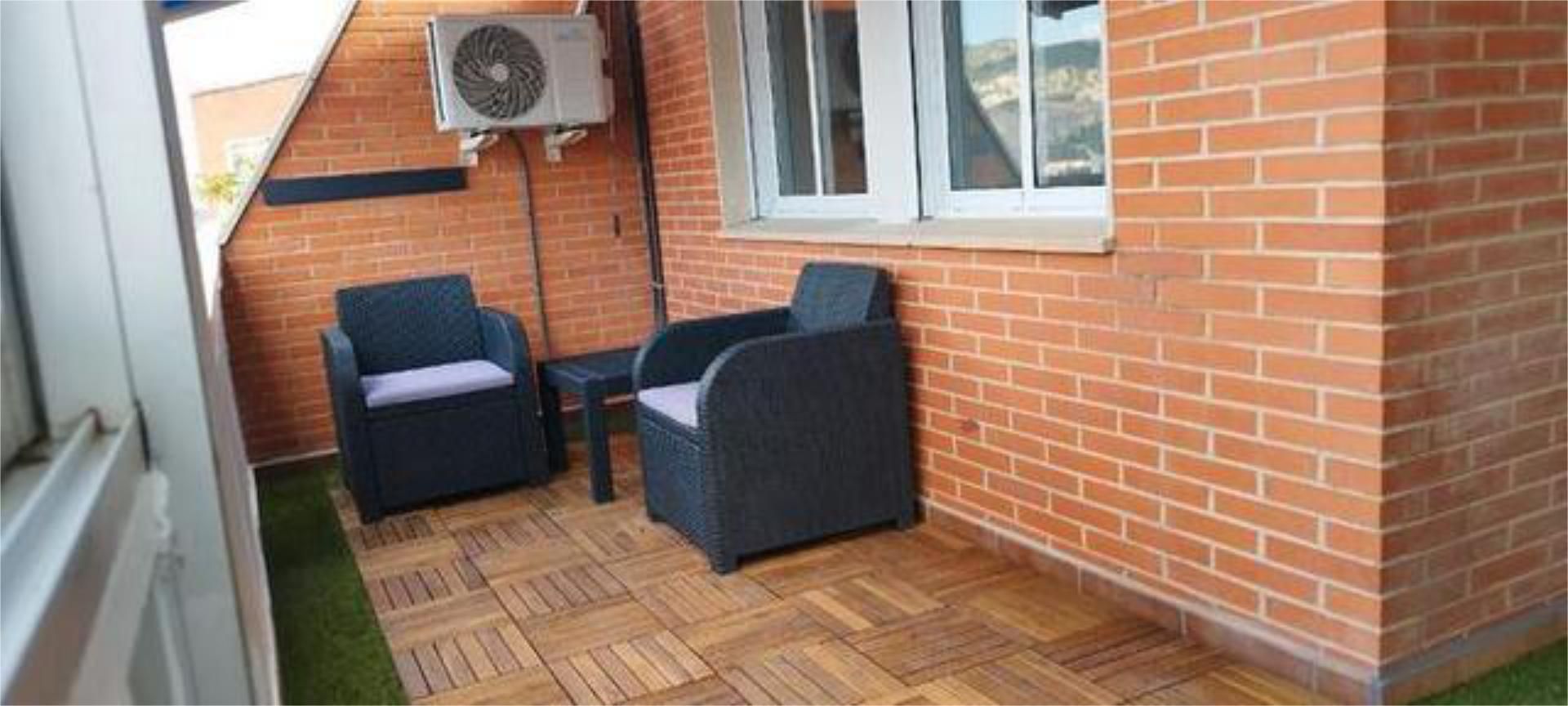 Terrassa de Àtic per a compartir en Alcoy / Alcoi amb Calefacció, Jardí privat i Terrassa