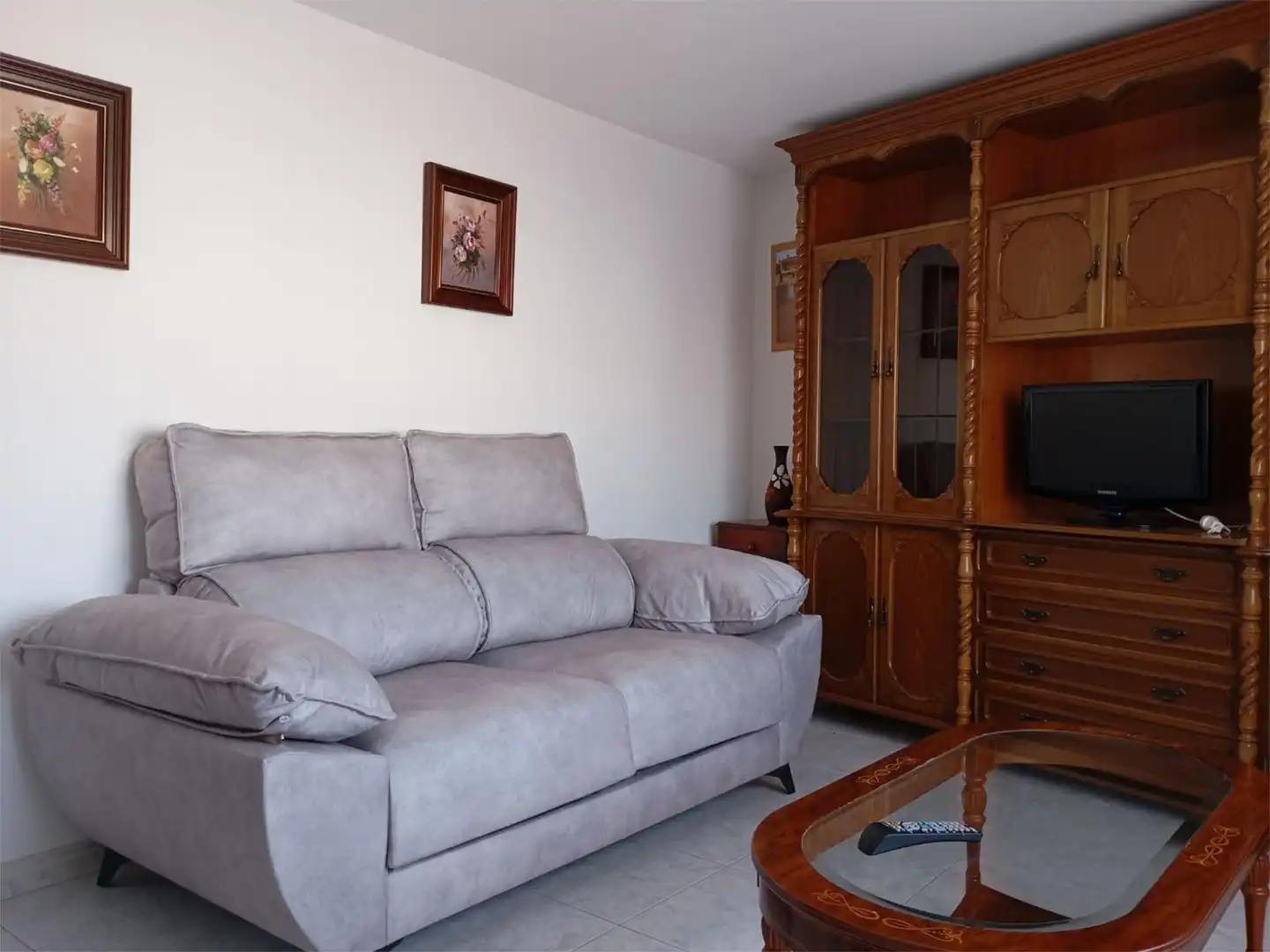 Pis de lloguer a Carretera de la Lanzada, 10, Adina - Portonovo Sala d'estar de Pis de lloguer en Sanxenxo amb Balcó