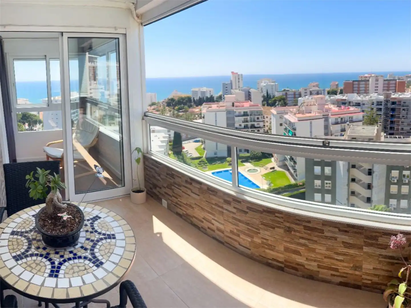 Wohnung zum Verkauf in Avenida Terramar Alto, 9, Solymar Terrasse von Wohnung zum Verkauf in Benalmádena mit Klimaanlage, Terrasse und Schwimmbad