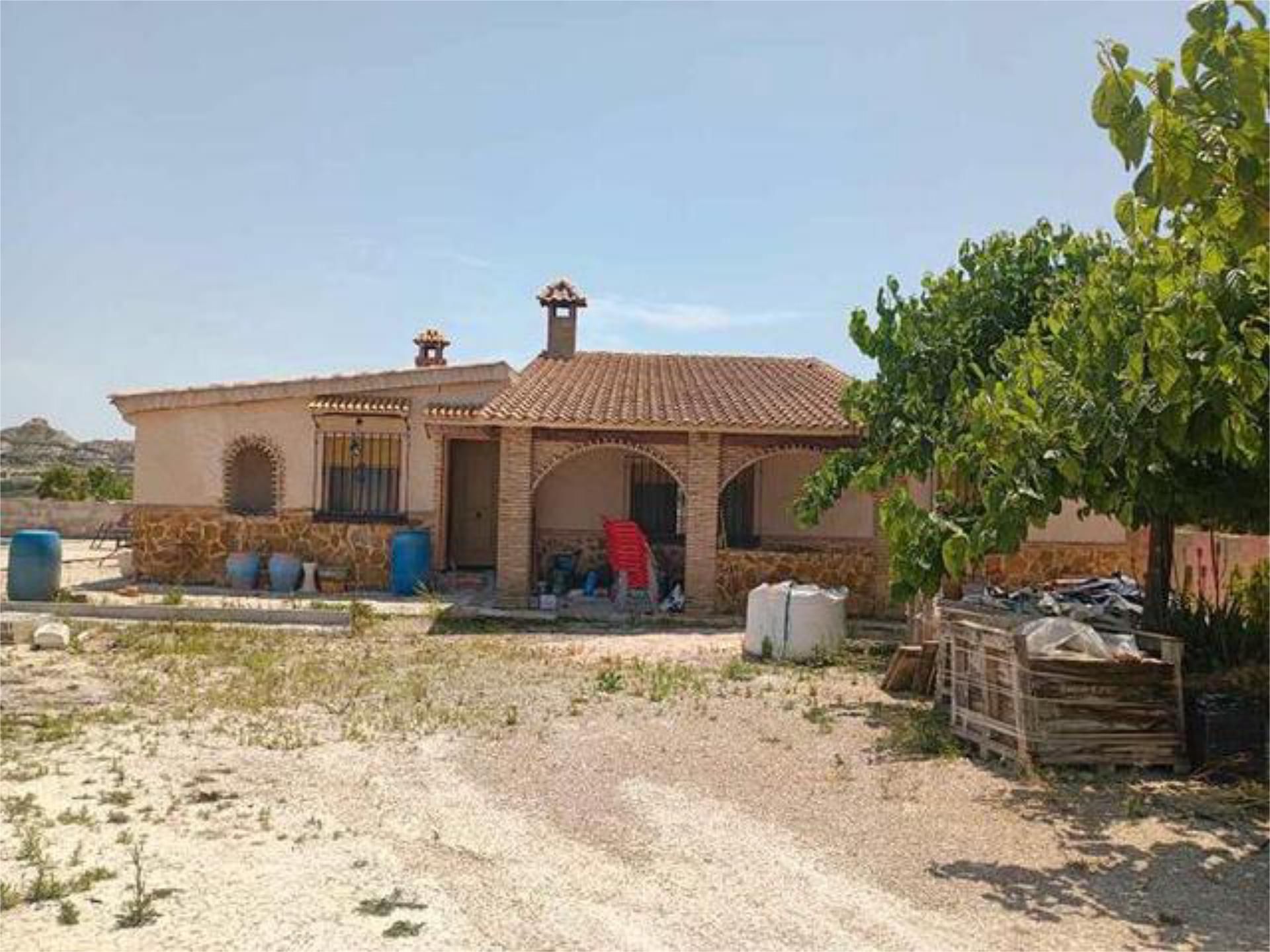 Exterior view of Single-family semi-detached for sale in Alguazas  with Private garden, Terrace and Swimming Pool