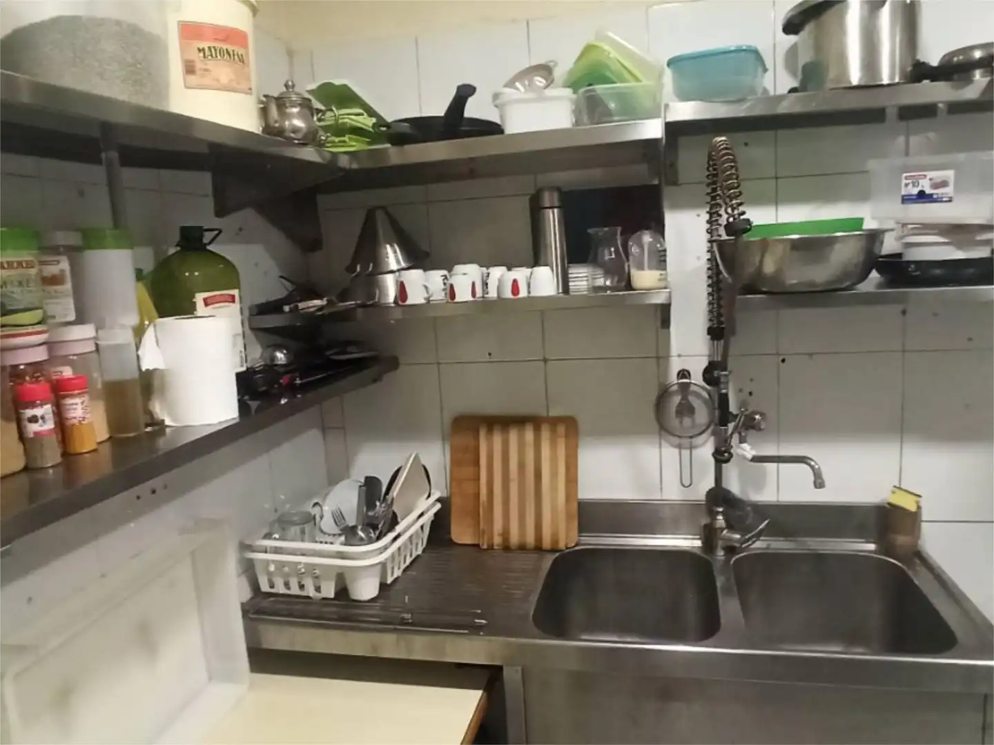 Cocina de Local en traspaso en Barcelona con Aire acondicionado y Amueblado