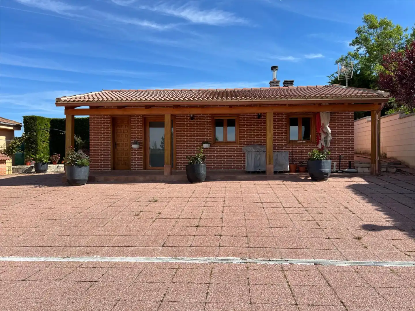 Exterior view of Flat for sale in Renedo de Esgueva  with Heating, Private garden and Parquet flooring