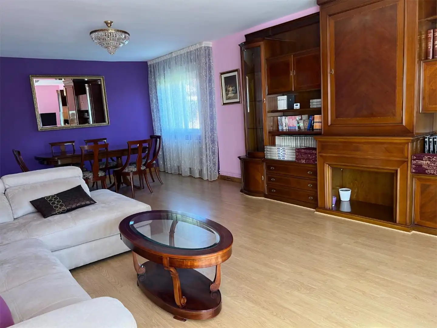 Living room of Flat for sale in Renedo de Esgueva  with Heating, Private garden and Parquet flooring