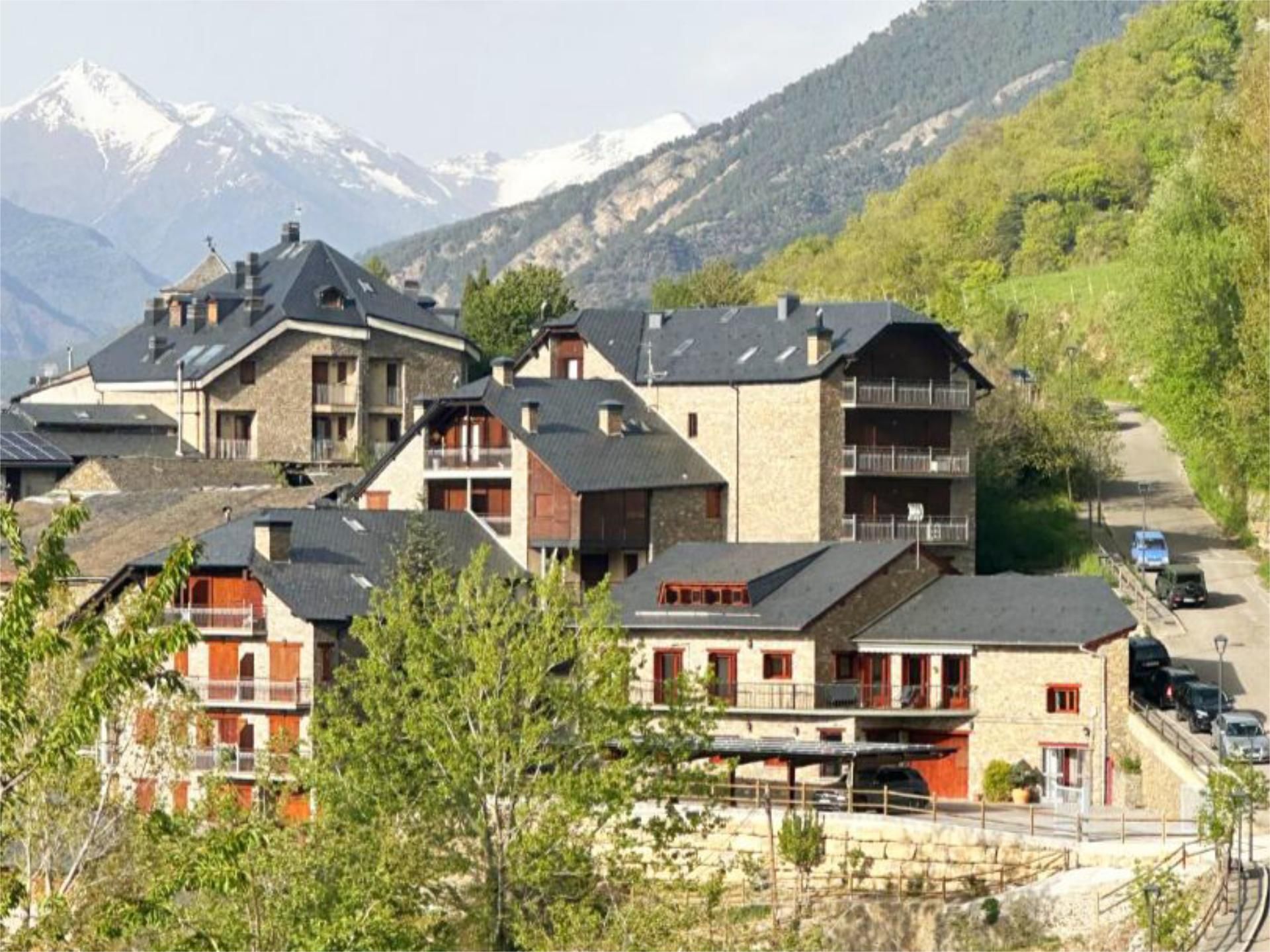 Vista exterior de Pis en venda en Rialp amb Calefacció, Jardí privat i Parquet