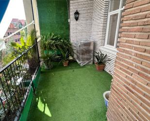 Balcony of Flat to rent in  Madrid Capital  with Air Conditioner, Heating and Private garden