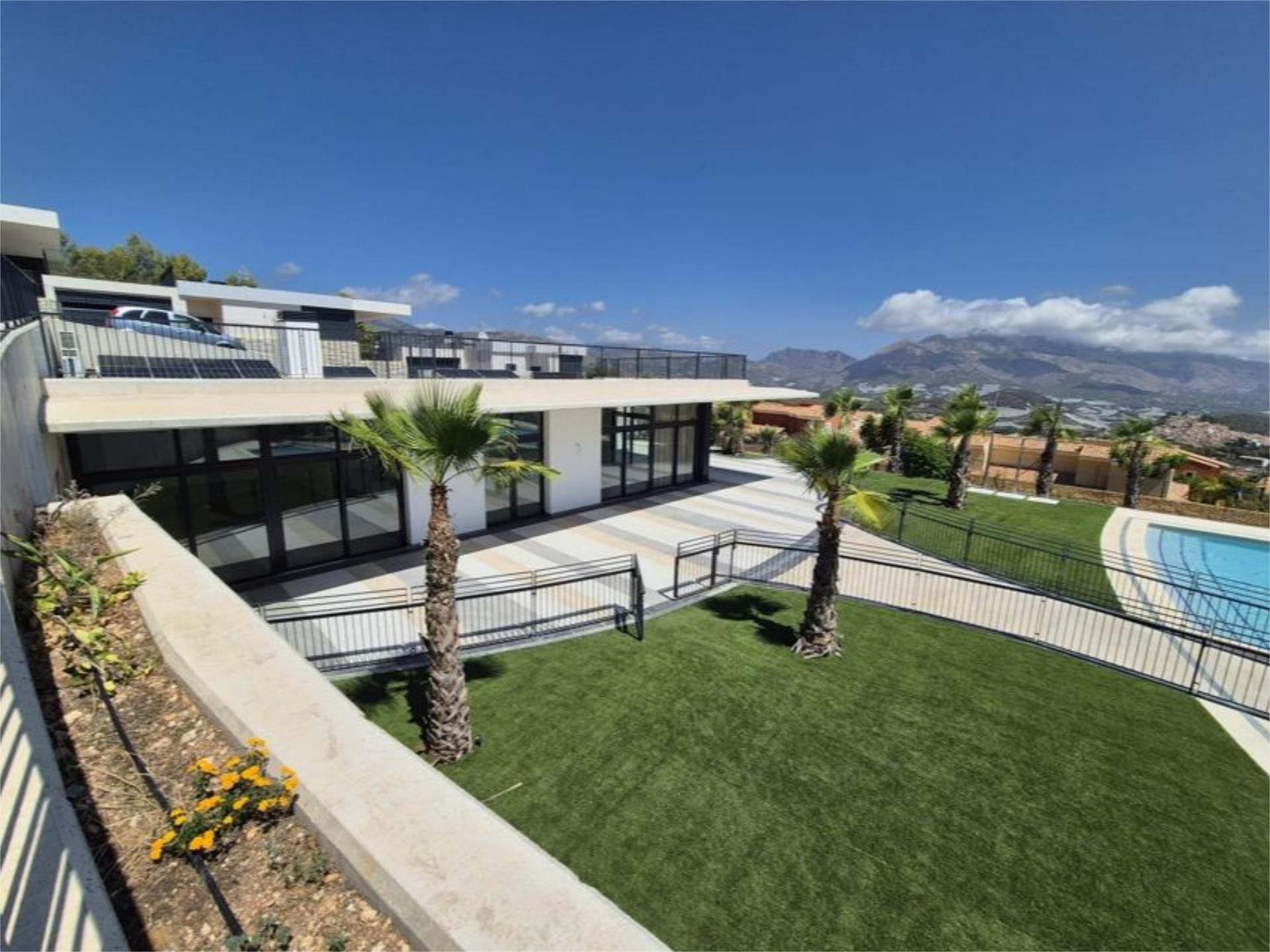 Exterior view of House or chalet for sale in Polop  with Air Conditioner, Terrace and Swimming Pool