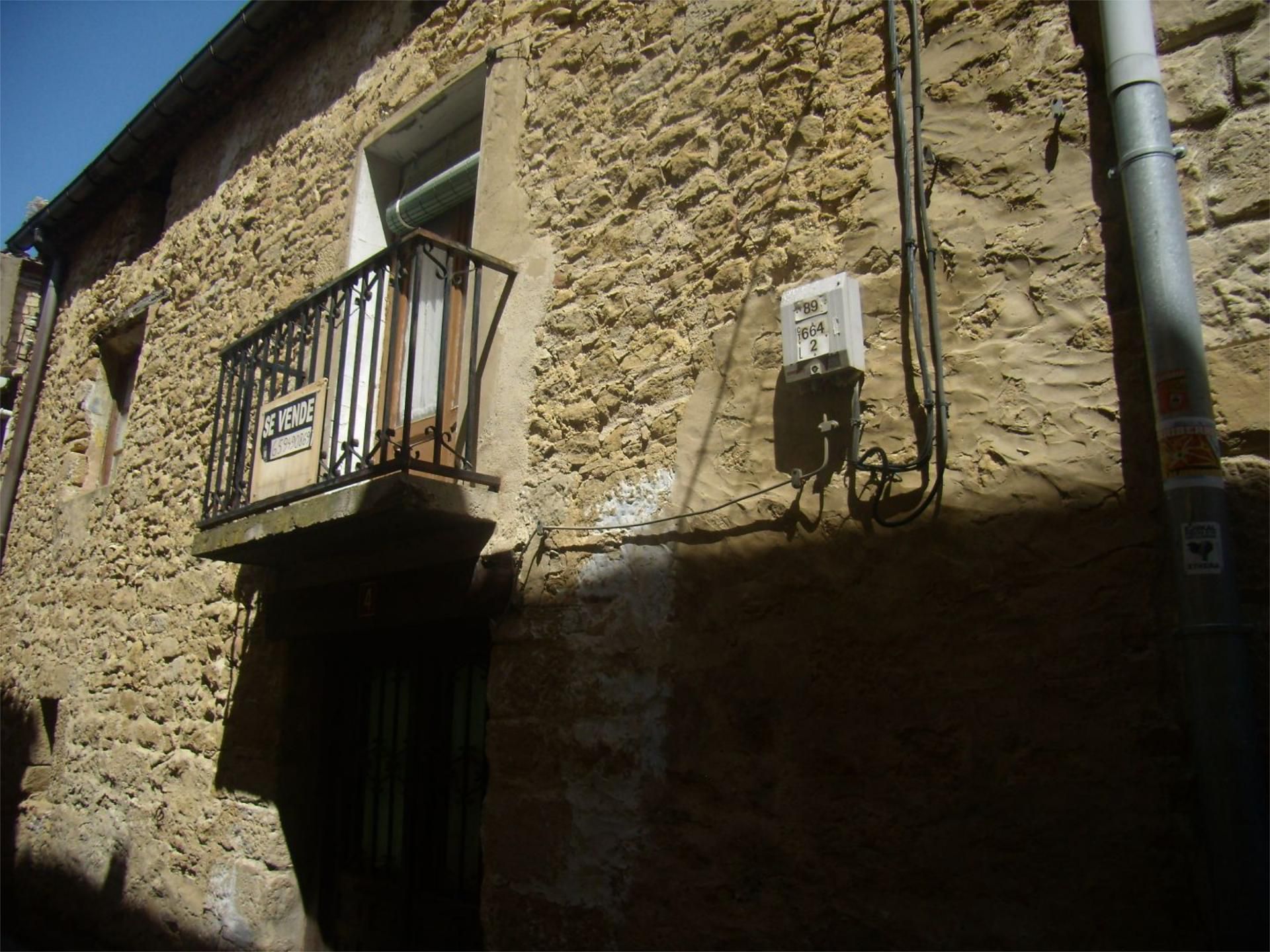 Exterior view of Single-family semi-detached for sale in Olite / Erriberri