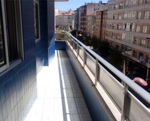 Terrace of Flat to rent in Vigo   with Heating, Parquet flooring and Furnished