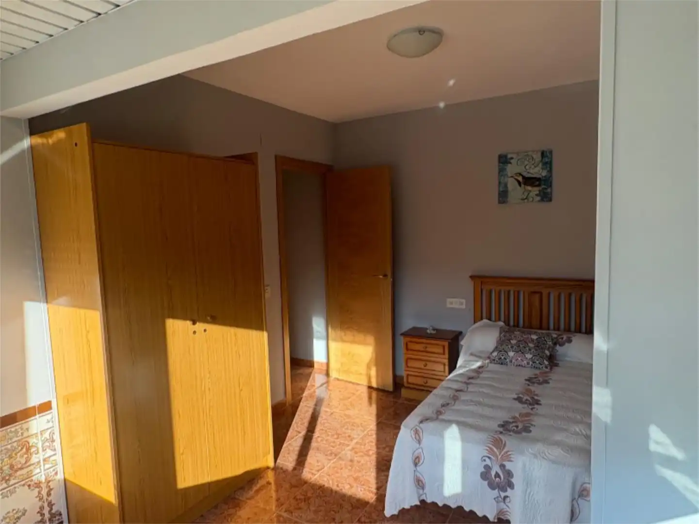 Schlafzimmer von Wohnung zur Miete in Jaraíz de la Vera mit Klimaanlage, Terrasse und Möbliert