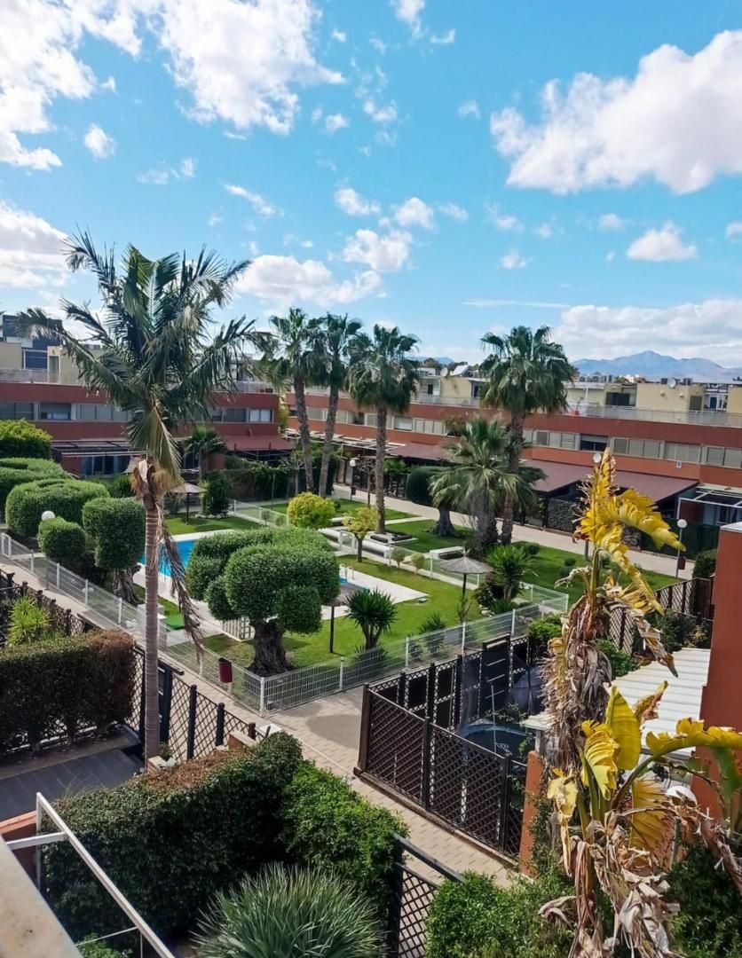 Vista exterior de Casa adosada en venda en Alicante / Alacant amb Terrassa, Piscina i Balcó