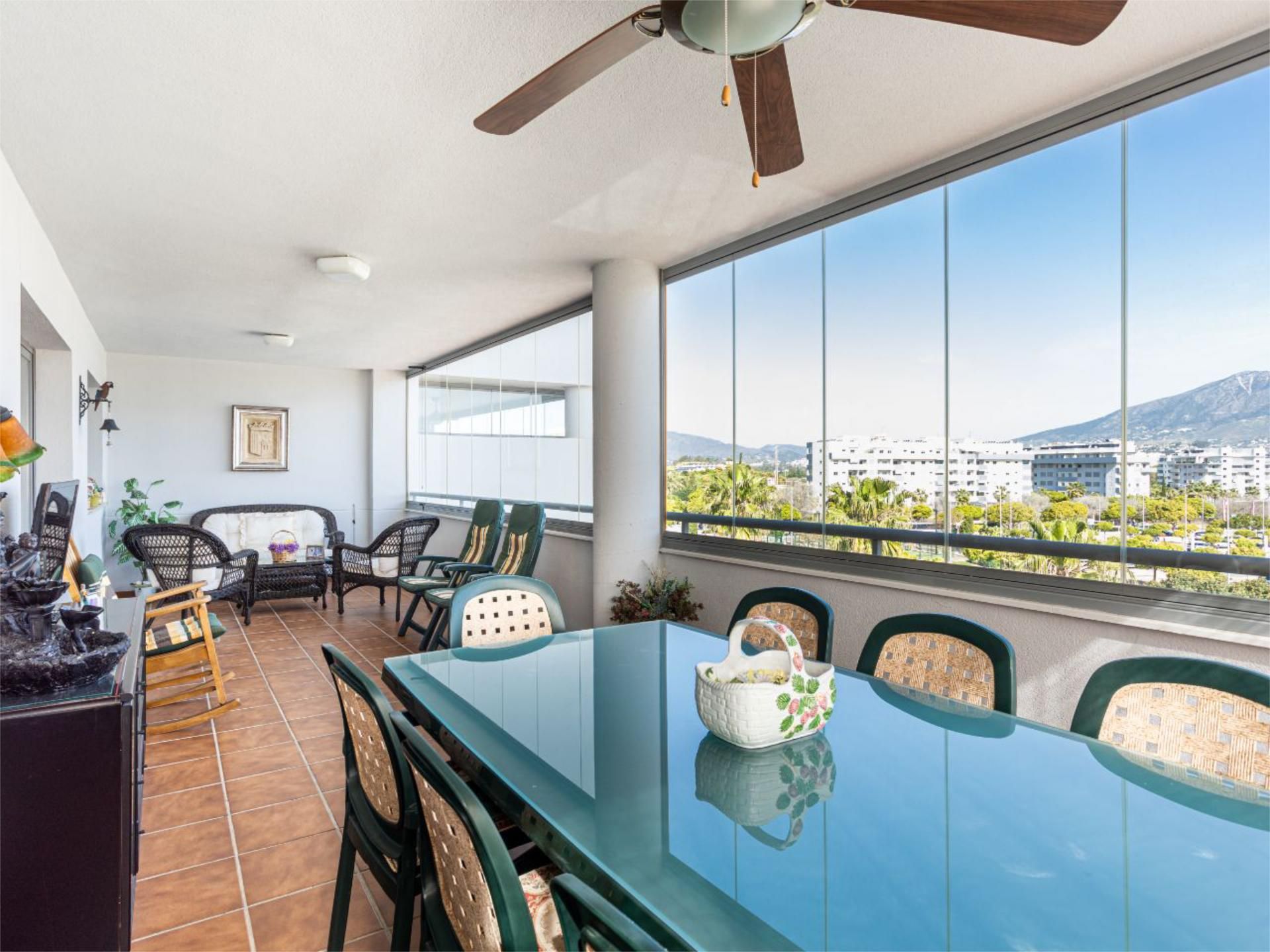 Terrace of Flat for sale in Fuengirola  with Air Conditioner, Heating and Private garden