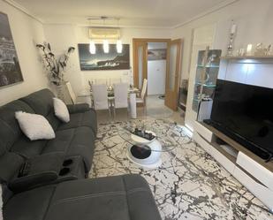 Living room of Flat for sale in Villajoyosa / La Vila Joiosa  with Air Conditioner, Terrace and Swimming Pool