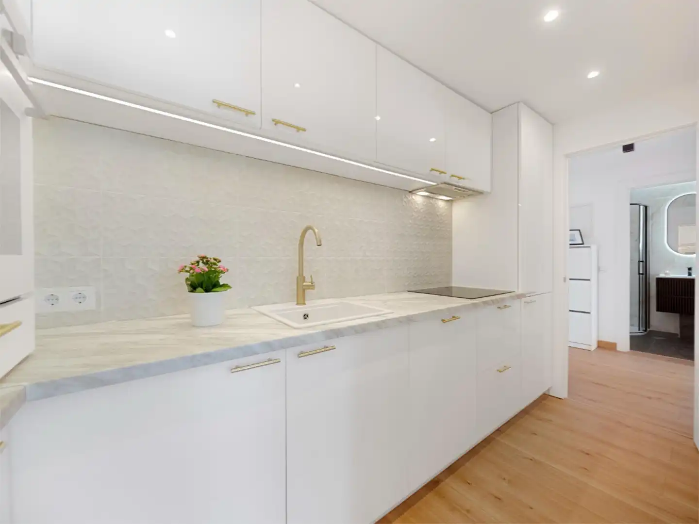 Kitchen of Flat for sale in Benalmádena  with Air Conditioner, Heating and Private garden