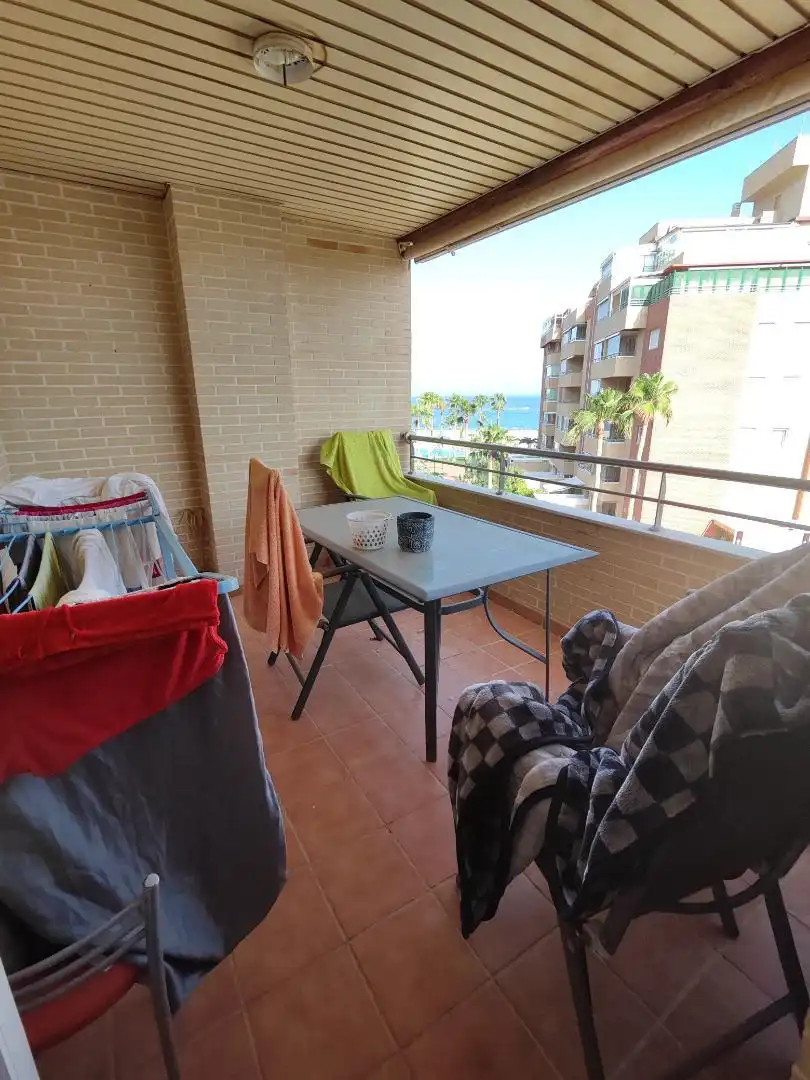 Flat for sale in Calle Olimpiadas, 12, El Puerto - Romanilla Balcony of Flat for sale in Roquetas de Mar with Heating, Parquet flooring and Terrace