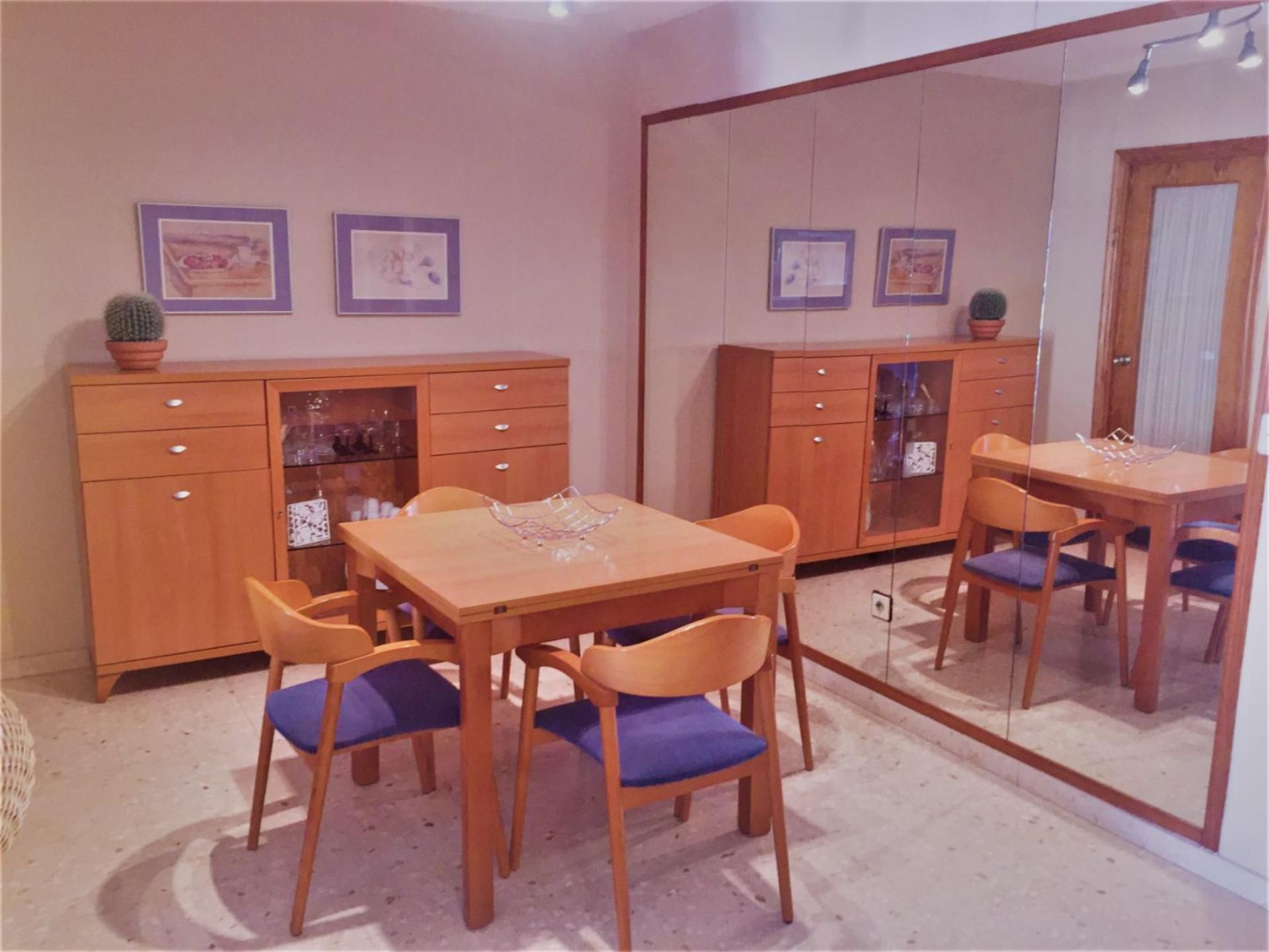 Dining room of Apartment to rent in Alboraya  with Air Conditioner, Heating and Private garden