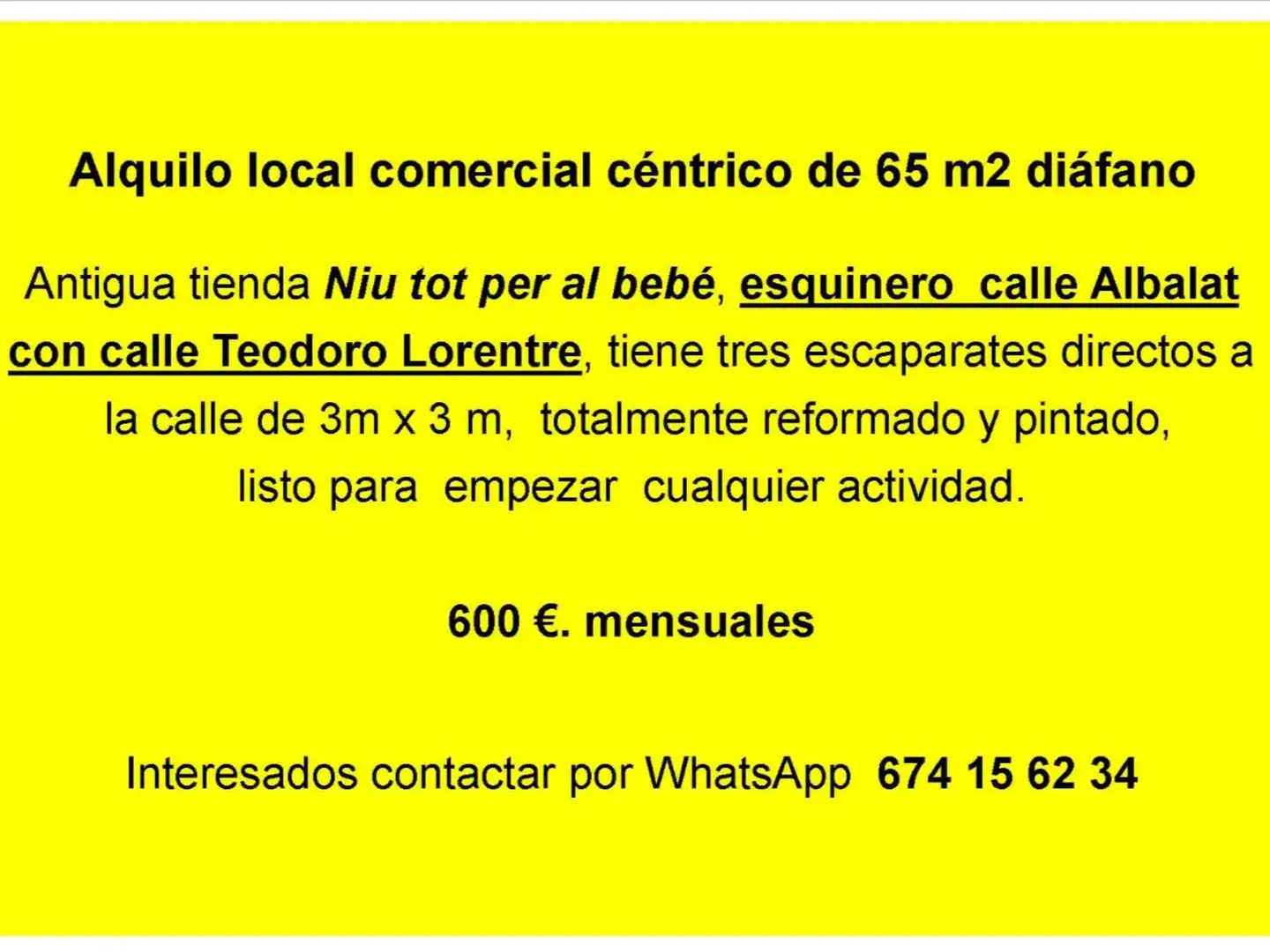 Local de lloguer en Algemesí amb Aire condicionat i Calefacció