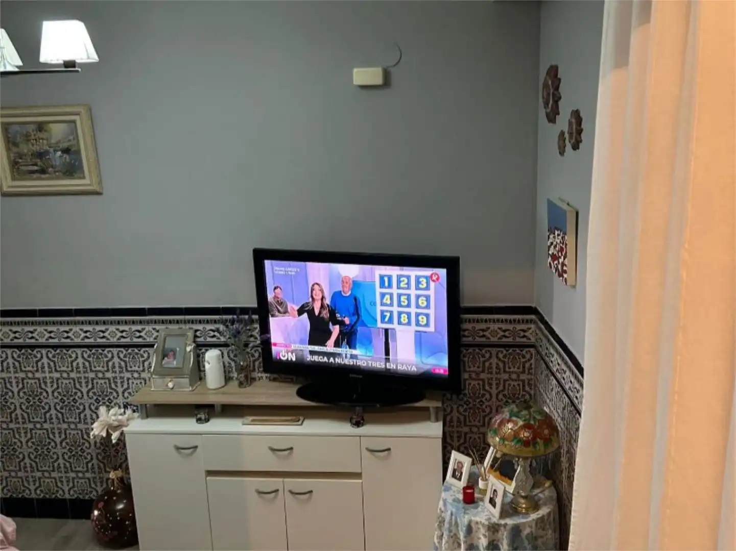 Sala de estar de Casa adosada en venta en Logrosán con Terraza, Trastero y Amueblado