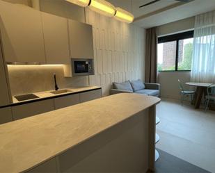 Kitchen of Flat to rent in  Madrid Capital  with Air Conditioner, Heating and Private garden