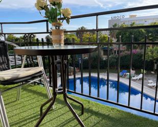 Terrassa de Pis de lloguer en Benalmádena amb Aire condicionat, Calefacció i Jardí privat