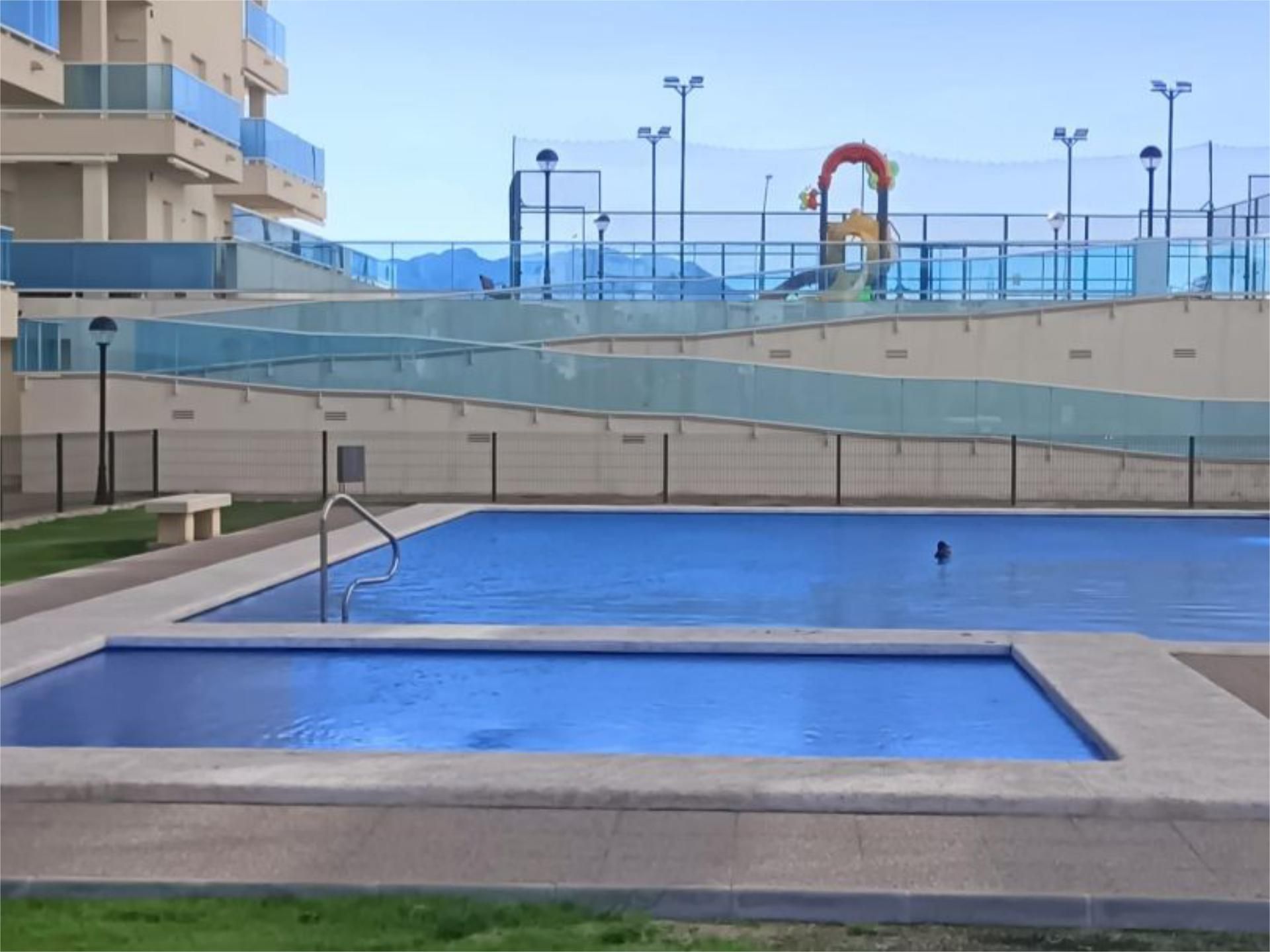Swimming pool of Flat for sale in Piles  with Air Conditioner, Heating and Private garden