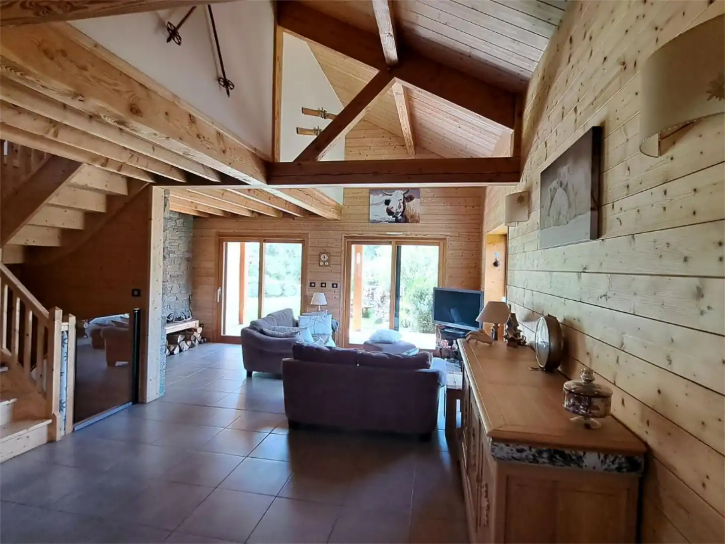 Piso en venta en Place de la Iglesia, 10, Formiguères Sala de estar de Piso en venta en Formiguères con Jardín privado, Terraza y Balcón
